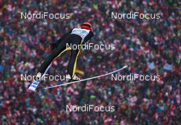 04.01.2013, Innsbruck, Austria (AUT):  Andreas Wellinger (GER), Fluege.de - FIS world cup ski jumping, four hills tournament, individual HS130, Innsbruck (AUT). www.nordicfocus.com. © Laiho/NordicFocus. Every downloaded picture is fee-liable.