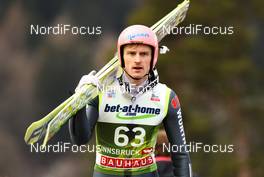 03.01.2013, Innsbruck, Austria (AUT):  Richard Freitag (GER), Fischer - FIS world cup ski jumping, four hills tournament, individual HS130 qualification, Innsbruck (AUT). www.nordicfocus.com. © Laiho/NordicFocus. Every downloaded picture is fee-liable.