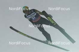 03.02.2013, Harrachov, Czech Republic (CZE): Jaka Hvala (SLO), Elan - FIS world cup ski flying, individual HS205, Harrachov (CZE). www.nordicfocus.com. © Domanski/NordicFocus. Every downloaded picture is fee-liable.