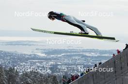 17.03.2013, Oslo, Norway (NOR): Gregor Deschwanden (SUI), Fischer - FIS world cup ski jumping, individual HS134, Oslo (NOR). www.nordicfocus.com. © Laiho/NordicFocus. Every downloaded picture is fee-liable.