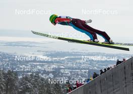 17.03.2013, Oslo, Norway (NOR): Denis Kornilov (RUS), Fischer - FIS world cup ski jumping, individual HS134, Oslo (NOR). www.nordicfocus.com. © Laiho/NordicFocus. Every downloaded picture is fee-liable.