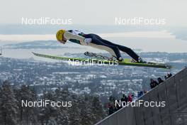 17.03.2013, Oslo, Norway (NOR): Kaarel Nurmsalu (EST), Fischer - FIS world cup ski jumping, individual HS134, Oslo (NOR). www.nordicfocus.com. © Laiho/NordicFocus. Every downloaded picture is fee-liable.
