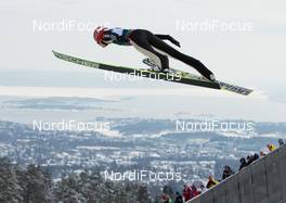 17.03.2013, Oslo, Norway (NOR): Karl Geiger (GER), Fischer - FIS world cup ski jumping, individual HS134, Oslo (NOR). www.nordicfocus.com. © Laiho/NordicFocus. Every downloaded picture is fee-liable.