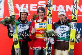 17.03.2013, Oslo, Norway (NOR): (l-r) Piotr Zyla (POL), Fischer, Gregor Schlierenzauer (AUT), Fischer and Robert Kranjec (SLO), Fischer - FIS world cup ski jumping, individual HS134, Oslo (NOR). www.nordicfocus.com. © Laiho/NordicFocus. Every downloaded picture is fee-liable.