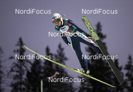 06.12.2013, Lillehammer, Norway (NOR): Maren Lundby (NOR), Fischer - FIS world cup ski jumping, mixed team HS106, Lillehammer (NOR). www.nordicfocus.com. © Laiho/NordicFocus. Every downloaded picture is fee-liable.