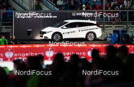 28.12.2013, Oberstdorf, Germany (GER): a sponsor car at the stadium - FIS world cup ski jumping, four hills tournament, individual HS137 qualification, Oberstdorf (GER). www.nordicfocus.com. © Laiho/NordicFocus. Every downloaded picture is fee-liable.