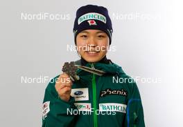 23.02.2013, Val di Fiemme, Italy (ITA): Sara Takanashi (JPN), Elan  - FIS nordic world ski championships, ski jumping ladies, medals, Val di Fiemme (ITA). www.nordicfocus.com. © Laiho/NordicFocus. Every downloaded picture is fee-liable.