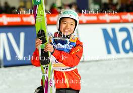 07.12.2013, Lillehammer, Norway (NOR): Sara Takanashi (JPN), Elan - FIS world cup ski jumping ladies, individual HS106, Lillehammer (NOR). www.nordicfocus.com. © Laiho/NordicFocus. Every downloaded picture is fee-liable.