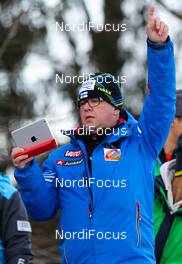 21.12.2013, Hinterzarten, Germany (GER): Kimmo Kykkaenen (FIN), the trainer of team Finland - FIS world cup ski jumping ladies, individual HS106, Hinterzarten (GER). www.nordicfocus.com. © Laiho/NordicFocus. Every downloaded picture is fee-liable.