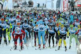 13.01.2013, Liberec, Czech Republic (CZE): start of the race - FIS Marathon Cup Jizerska Padesatka, Liberec (CZE). www.nordicfocus.com. © Rauschendorfer/NordicFocus. Every downloaded picture is fee-liable.