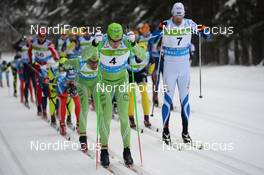 17.02.2013, Tartu, Estonia (EST): l-r: in front: Simen Oestensen (NOR) - FIS Marathon Cup Tartumarathon, Tartu (EST). www.nordicfocus.com. © Rauschendorfer/NordicFocus. Every downloaded picture is fee-liable.