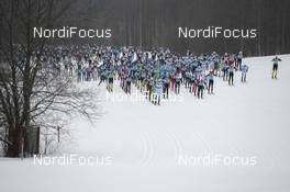 17.02.2013, Tartu, Estonia (EST): short after the start - FIS Marathon Cup Tartumarathon, Tartu (EST). www.nordicfocus.com. © Rauschendorfer/NordicFocus. Every downloaded picture is fee-liable.