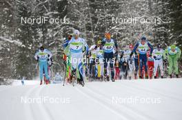 17.02.2013, Tartu, Estonia (EST): Algo Karp (EST) leading the elite group - FIS Marathon Cup Tartumarathon, Tartu (EST). www.nordicfocus.com. © Rauschendorfer/NordicFocus. Every downloaded picture is fee-liable.