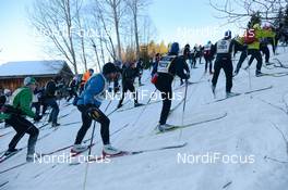 03.03.2013, Mora, Sweden (SWE): group of athletes at the first climb - FIS Marathon Cup Vasaloppet, Mora (SWE). www.nordicfocus.com. © Rauschendorfer/NordicFocus. Every downloaded picture is fee-liable.