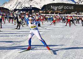 10.03.2013, St. Moritz, Switzerland (SUI): start - FIS Marathon Cup Engadin Skimarathon, St. Moritz (SUI). www.nordicfocus.com. © Felgenhauer/NordicFocus. Every downloaded picture is fee-liable.