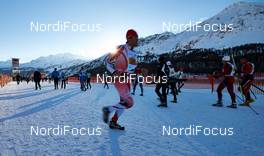 10.03.2013, St. Moritz, Switzerland (SUI): start preparations - FIS Marathon Cup Engadin Skimarathon, St. Moritz (SUI). www.nordicfocus.com. © Felgenhauer/NordicFocus. Every downloaded picture is fee-liable.