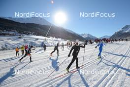 13.12.2013, Livigno, Italy (ITA):  athletes early at the classic race - Skimarathon La Sgambeda Classic, Livigno (ITA). www.nordicfocus.com. © Rauschendorfer/NordicFocus. Every downloaded picture is fee-liable.