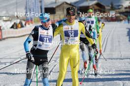13.12.2013, Livigno, Italy (ITA): l-r Roger Aa Djupvik (NOR), John Kristian Dahl (NOR) - Skimarathon La Sgambeda Classic, Livigno (ITA). www.nordicfocus.com. © Rauschendorfer/NordicFocus. Every downloaded picture is fee-liable.