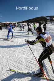 15.12.2013, Livigno, Italy (ITA): slower racers at a climb - FIS Marathon Cup La Sgambeda, Livigno (ITA). www.nordicfocus.com. © Rauschendorfer/NordicFocus. Every downloaded picture is fee-liable.