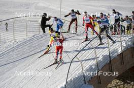 15.12.2013, Livigno, Italy (ITA): leaders after 1 lap - FIS Marathon Cup La Sgambeda, Livigno (ITA). www.nordicfocus.com. © Rauschendorfer/NordicFocus. Every downloaded picture is fee-liable.