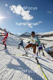 15.12.2013, Livigno, Italy (ITA): slower racers at a climb - FIS Marathon Cup La Sgambeda, Livigno (ITA). www.nordicfocus.com. © Rauschendorfer/NordicFocus. Every downloaded picture is fee-liable.