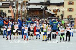 14.12.2013, Livigno, Italy (ITA): Minisgambeda kids race - Skimarathon La Sgambeda Training Day and Kids Race, Livigno (ITA). www.nordicfocus.com. © Rauschendorfer/NordicFocus. Every downloaded picture is fee-liable.