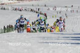 13.12.2013, Livigno, Italy (ITA):  leaders early at the classic race - Skimarathon La Sgambeda Classic, Livigno (ITA). www.nordicfocus.com. © Rauschendorfer/NordicFocus. Every downloaded picture is fee-liable.