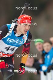11.01.2014, Ruhpolding, Germany (GER): Arnd Peiffer (GER) - IBU world cup biathlon, individual men, Ruhpolding (GER). www.nordicfocus.com. © Manzoni/NordicFocus. Every downloaded picture is fee-liable.
