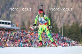 10.01.2014, Ruhpolding, Germany (GER): Teja Gregorin (SLO)  - IBU world cup biathlon, individual women, Ruhpolding (GER). www.nordicfocus.com. © Manzoni/NordicFocus. Every downloaded picture is fee-liable.