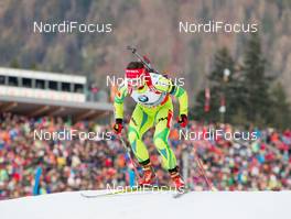 10.01.2014, Ruhpolding, Germany (GER): Andreja Mali (SLO)  - IBU world cup biathlon, individual women, Ruhpolding (GER). www.nordicfocus.com. © Manzoni/NordicFocus. Every downloaded picture is fee-liable.
