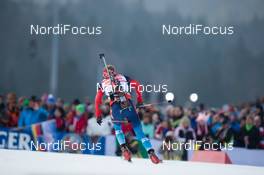 12.01.2014, Ruhpolding, Germany (GER): Alexey Volkov (RUS), Alexey Volkov (RUS)  - IBU world cup biathlon, pursuit men, Ruhpolding (GER). www.nordicfocus.com. © Manzoni/NordicFocus. Every downloaded picture is fee-liable.