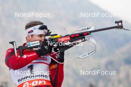 12.01.2014, Ruhpolding, Germany (GER): Emil Hegle Svendsen (NOR)  - IBU world cup biathlon, pursuit men, Ruhpolding (GER). www.nordicfocus.com. © Manzoni/NordicFocus. Every downloaded picture is fee-liable.