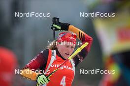 12.01.2014, Ruhpolding, Germany (GER): Franziska Hildebrand (GER)  - IBU world cup biathlon, pursuit women, Ruhpolding (GER). www.nordicfocus.com. © Manzoni/NordicFocus. Every downloaded picture is fee-liable.