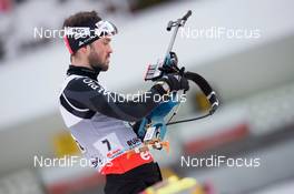 09.01.2014, Ruhpolding, Germany (GER): Ivan Joller (SUI)  - IBU world cup biathlon, relay men, Ruhpolding (GER). www.nordicfocus.com. © Manzoni/NordicFocus. Every downloaded picture is fee-liable.