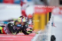 09.01.2014, Ruhpolding, Germany (GER): Simon Fourcade (FRA)  - IBU world cup biathlon, relay men, Ruhpolding (GER). www.nordicfocus.com. © Manzoni/NordicFocus. Every downloaded picture is fee-liable.