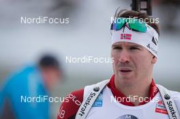 09.01.2014, Ruhpolding, Germany (GER): Emil Hegle Svendsen (NOR)  - IBU world cup biathlon, relay men, Ruhpolding (GER). www.nordicfocus.com. © Manzoni/NordicFocus. Every downloaded picture is fee-liable.