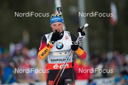 09.01.2014, Ruhpolding, Germany (GER): Eric Lesser (GER)  - IBU world cup biathlon, relay men, Ruhpolding (GER). www.nordicfocus.com. © Manzoni/NordicFocus. Every downloaded picture is fee-liable.