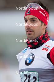 09.01.2014, Ruhpolding, Germany (GER): Scott Perras (CAN)  - IBU world cup biathlon, relay men, Ruhpolding (GER). www.nordicfocus.com. © Manzoni/NordicFocus. Every downloaded picture is fee-liable.