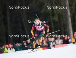 08.01.2014, Ruhpolding, Germany (GER): Franziska Preuss (GER)  - IBU world cup biathlon, relay women, Ruhpolding (GER). www.nordicfocus.com. © Manzoni/NordicFocus. Every downloaded picture is fee-liable.