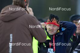08.01.2014, Ruhpolding, Germany (GER): Klaus Siebert (GER) coach team Belarus  - IBU world cup biathlon, relay women, Ruhpolding (GER). www.nordicfocus.com. © Manzoni/NordicFocus. Every downloaded picture is fee-liable.