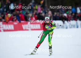 08.01.2014, Ruhpolding, Germany (GER): Nadia Pisareva (BLR)  - IBU world cup biathlon, relay women, Ruhpolding (GER). www.nordicfocus.com. © Manzoni/NordicFocus. Every downloaded picture is fee-liable.