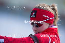 08.01.2014, Ruhpolding, Germany (GER): Audrey Vaillancourt (CAN)  - IBU world cup biathlon, relay women, Ruhpolding (GER). www.nordicfocus.com. © Manzoni/NordicFocus. Every downloaded picture is fee-liable.
