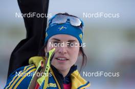 08.01.2014, Ruhpolding, Germany (GER): Elisabeth Hoegberg (SWE)  - IBU world cup biathlon, relay women, Ruhpolding (GER). www.nordicfocus.com. © Manzoni/NordicFocus. Every downloaded picture is fee-liable.