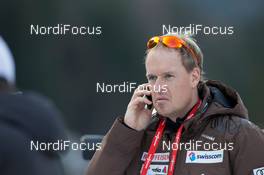 08.01.2014, Ruhpolding, Germany (GER): Markus Segessenmann (SUI) headcoach women and national coach Team Switzerland  - IBU world cup biathlon, relay women, Ruhpolding (GER). www.nordicfocus.com. © Manzoni/NordicFocus. Every downloaded picture is fee-liable.