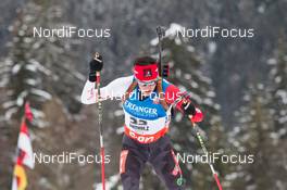 18.01.2014, Antholz, Italy (ITA): Nathan Smith (CAN) - IBU world cup biathlon, pursuit men, Antholz (ITA). www.nordicfocus.com. © Manzoni/NordicFocus. Every downloaded picture is fee-liable.
