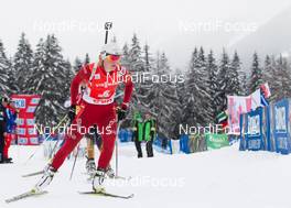 18.01.2014, Antholz, Italy (ITA): Tora Berger (NOR) - IBU world cup biathlon, pursuit women, Antholz (ITA). www.nordicfocus.com. © Manzoni/NordicFocus. Every downloaded picture is fee-liable.