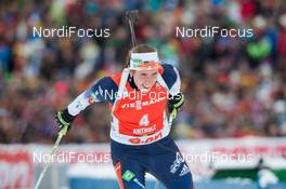18.01.2014, Antholz, Italy (ITA): Susan Dunklee (USA) - IBU world cup biathlon, pursuit women, Antholz (ITA). www.nordicfocus.com. © Manzoni/NordicFocus. Every downloaded picture is fee-liable.