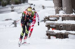 18.01.2014, Antholz, Italy (ITA): Marie Laure Brunet (FRA) - IBU world cup biathlon, pursuit women, Antholz (ITA). www.nordicfocus.com. © Manzoni/NordicFocus. Every downloaded picture is fee-liable.
