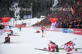 18.01.2014, Antholz, Italy (ITA): Biathlon Feature: Athletes in the finish area - IBU world cup biathlon, pursuit women, Antholz (ITA). www.nordicfocus.com. © Manzoni/NordicFocus. Every downloaded picture is fee-liable.
