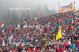 19.01.2014, Antholz, Italy (ITA): Biathlon Feature: Fans with flags - IBU world cup biathlon, relay women, Antholz (ITA). www.nordicfocus.com. © Manzoni/NordicFocus. Every downloaded picture is fee-liable.